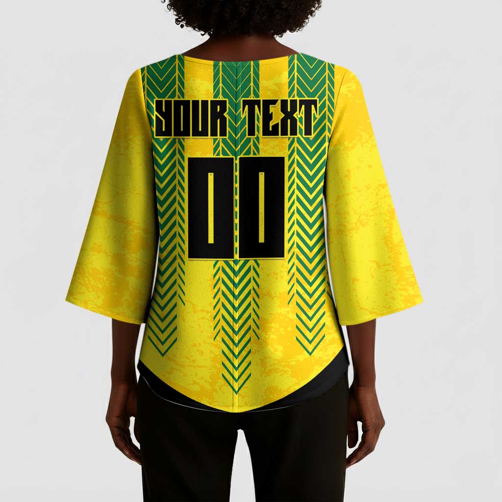 Custom Jamaica Cricket Scorpions Kimono Sleeve Blouse Go Champions