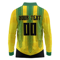 Custom Jamaica Cricket Scorpions Long Sleeve Polo Shirt Go Champions