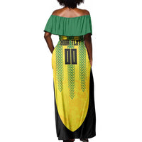 Custom Jamaica Cricket Scorpions Off Shoulder Maxi Dress Go Champions