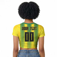 Custom Jamaica Cricket Scorpions Raglan Cropped T shirt Go Champions