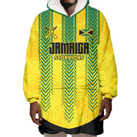 Custom Jamaica Cricket Scorpions Wearable Blanket Hoodie Go Champions