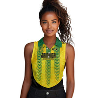 Custom Jamaica Cricket Scorpions Women Sleeveless Polo Shirt Go Champions