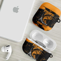 Fishing Solves Most of My Problems AirPods Case Grunge Style