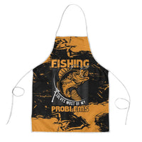 Fishing Solves Most of My Problems Apron Grunge Style