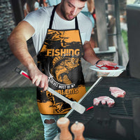 Fishing Solves Most of My Problems Apron Grunge Style