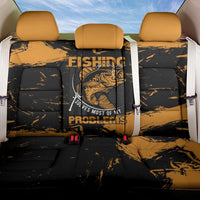 Fishing Solves Most of My Problems Back Car Seat Cover Grunge Style
