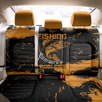 Fishing Solves Most of My Problems Back Car Seat Cover Grunge Style