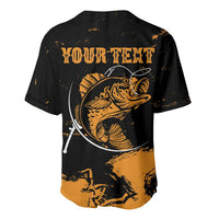 Personalized Fishing Solves Most of My Problems Baseball Jersey Grunge Style