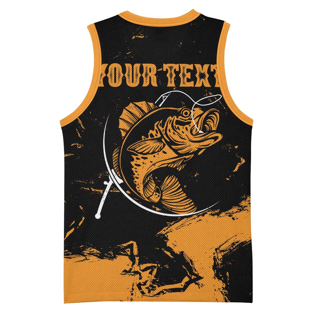 Personalized Fishing Solves Most of My Problems Basketball Jersey Grunge Style