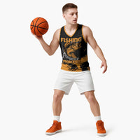 Personalized Fishing Solves Most of My Problems Basketball Jersey Grunge Style