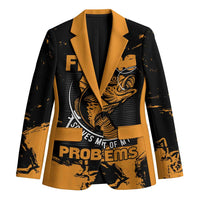 Personalized Fishing Solves Most of My Problems Blazer Grunge Style