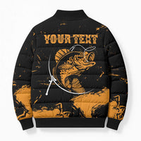 Personalized Fishing Solves Most of My Problems Bomber Puffer Jacket Grunge Style