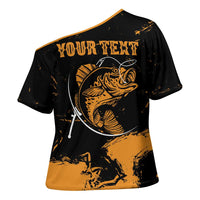 Personalized Fishing Solves Most of My Problems Cross Shoulder Shirt Grunge Style