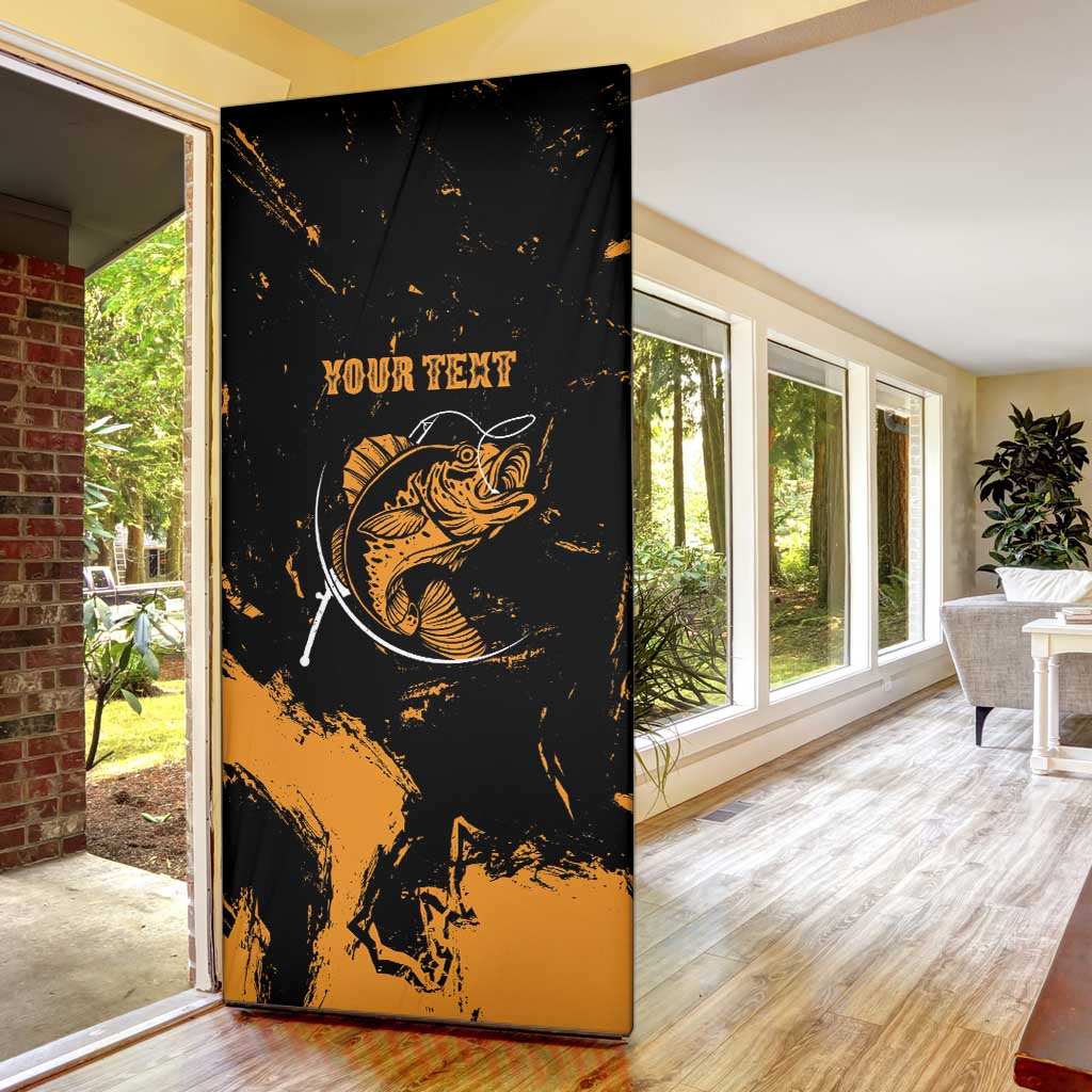 Personalized Fishing Solves Most of My Problems Door Cover Grunge Style