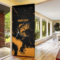 Personalized Fishing Solves Most of My Problems Door Cover Grunge Style