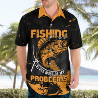 Personalized Fishing Solves Most of My Problems Hawaiian Shirt Grunge Style