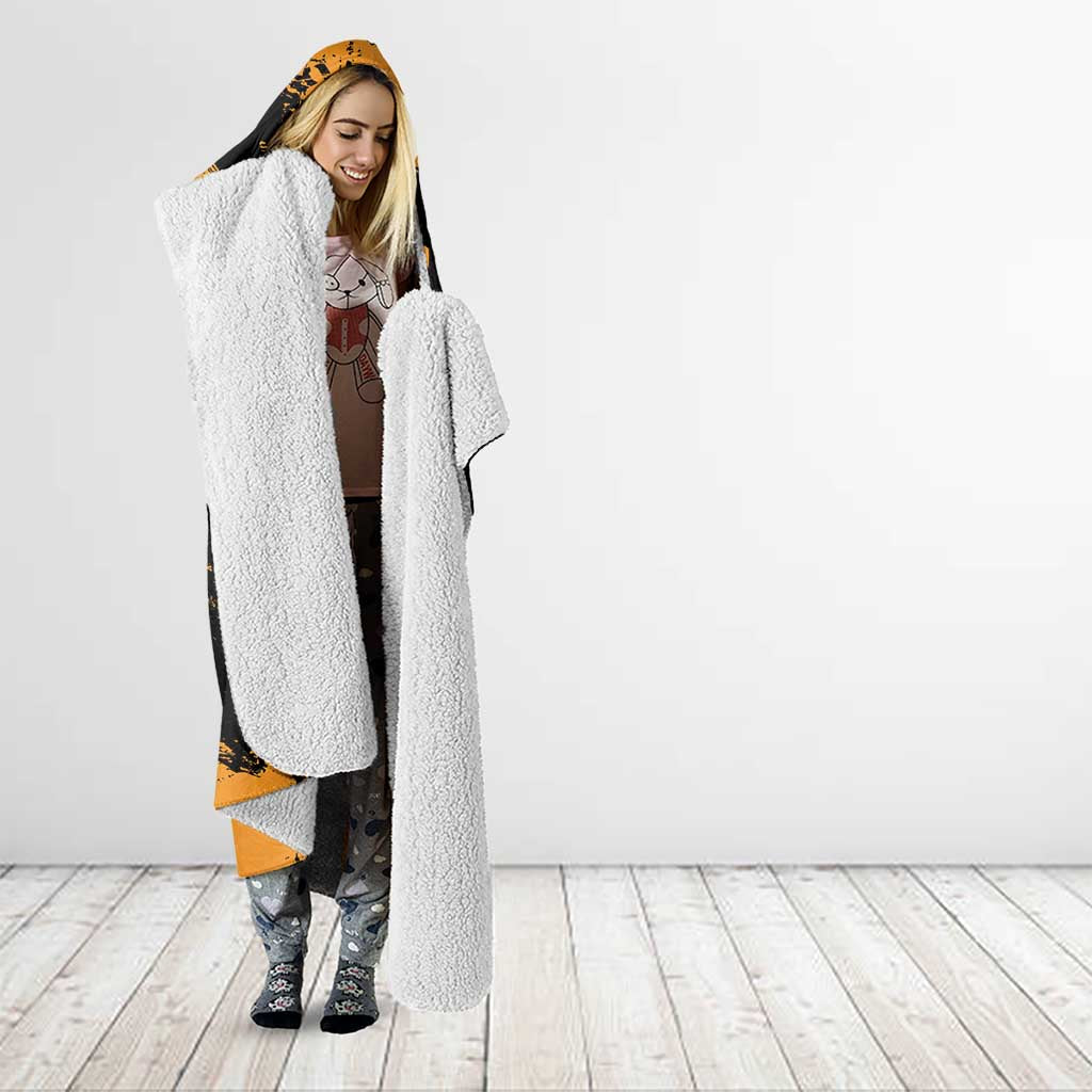 Fishing Solves Most of My Problems Hooded Blanket Grunge Style