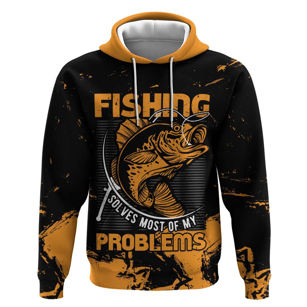 Personalized Fishing Solves Most of My Problems Hoodie Grunge Style