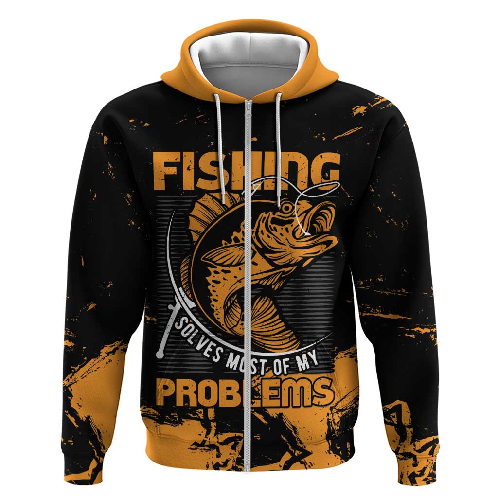 Personalized Fishing Solves Most of My Problems Hoodie Grunge Style