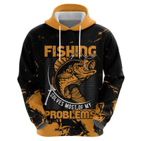 Personalized Fishing Solves Most of My Problems Hoodie Grunge Style
