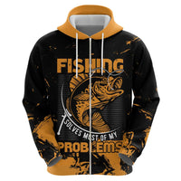 Personalized Fishing Solves Most of My Problems Hoodie Grunge Style