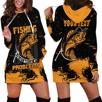 Personalized Fishing Solves Most of My Problems Hoodie Dress Grunge Style
