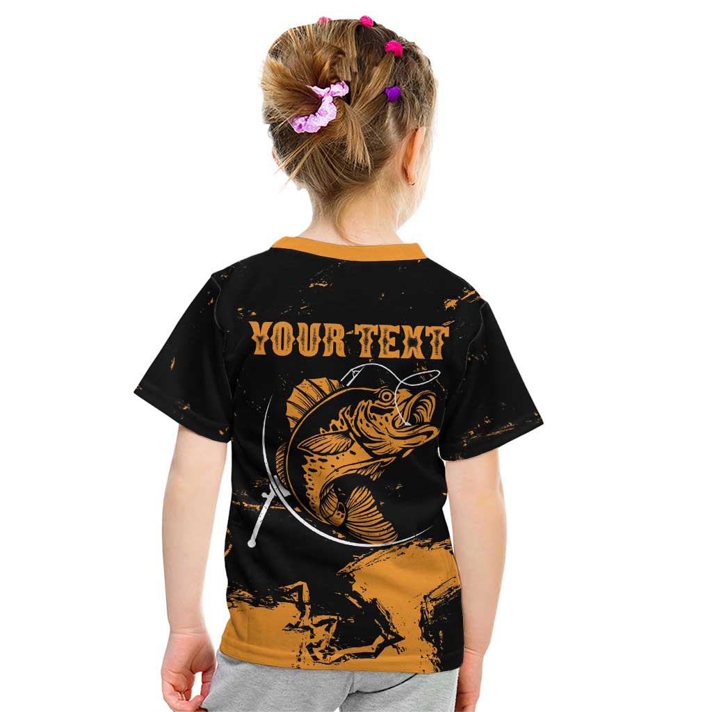 Personalized Fishing Solves Most of My Problems Kid T Shirt Grunge Style
