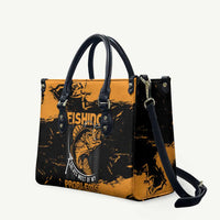 Fishing Solves Most of My Problems Leather Bag Grunge Style