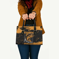 Fishing Solves Most of My Problems Leather Bag Grunge Style