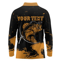 Personalized Fishing Solves Most of My Problems Long Sleeve Polo Shirt Grunge Style