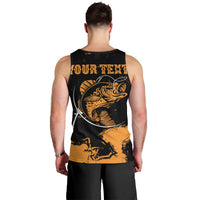 Personalized Fishing Solves Most of My Problems Men Tank Top Grunge Style