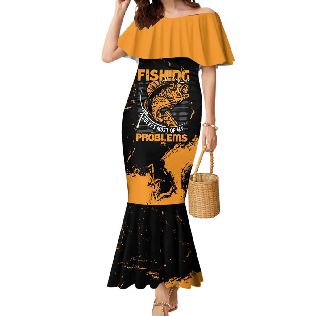 Personalized Fishing Solves Most of My Problems Mermaid Dress Grunge Style