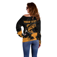 Personalized Fishing Solves Most of My Problems Off Shoulder Sweater Grunge Style