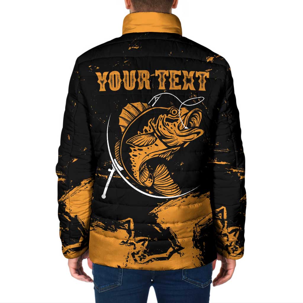 Personalized Fishing Solves Most of My Problems Padded Jacket Grunge Style