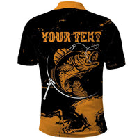 Personalized Fishing Solves Most of My Problems Polo Shirt Grunge Style