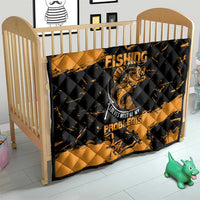 Fishing Solves Most of My Problems Quilt Grunge Style