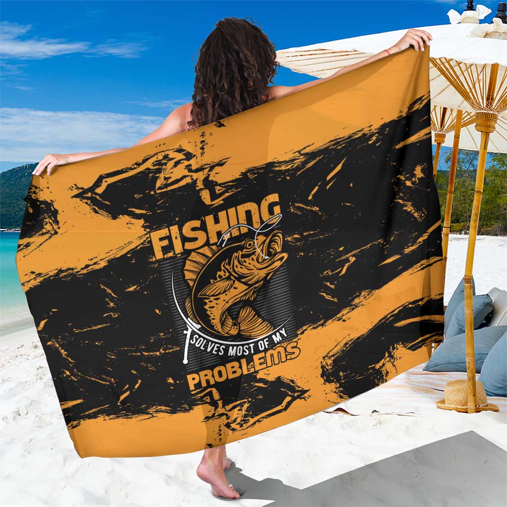 Fishing Solves Most of My Problems Sarong Grunge Style