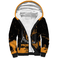 Personalized Fishing Solves Most of My Problems Sherpa Hoodie Grunge Style