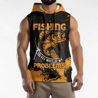 Personalized Fishing Solves Most of My Problems Sleeveless Hoodie Grunge Style