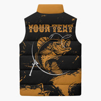 Personalized Fishing Solves Most of My Problems Sleeveless Puffer Jacket Grunge Style
