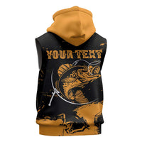 Personalized Fishing Solves Most of My Problems Sleeveless Zip Hoodie Grunge Style