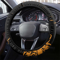 Fishing Solves Most of My Problems Steering Wheel Cover Grunge Style