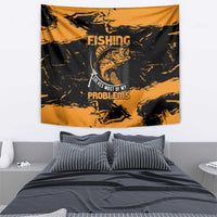 Fishing Solves Most of My Problems Tapestry Grunge Style