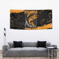 Fishing Solves Most of My Problems Tapestry Grunge Style