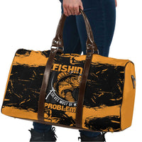 Fishing Solves Most of My Problems Travel Bag Grunge Style