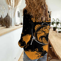 Personalized Fishing Solves Most of My Problems Women Casual Shirt Grunge Style