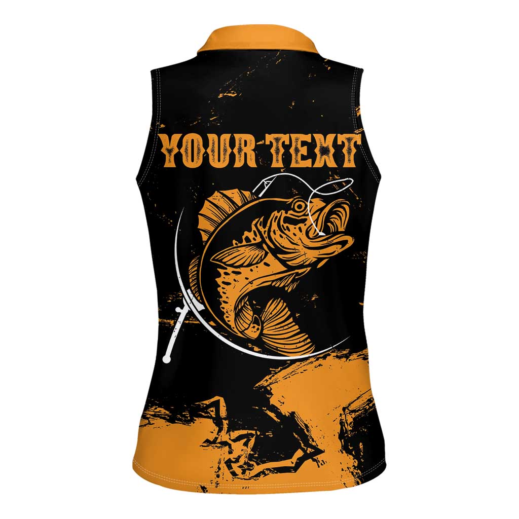 Personalized Fishing Solves Most of My Problems Women Sleeveless Polo Shirt Grunge Style