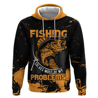 Personalized Fishing Solves Most of My Problems Zip Hoodie Grunge Style