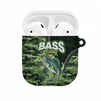Bass Fishing Camouflage AirPods Case Zipper Stylized