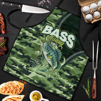 Bass Fishing Camouflage Apron Zipper Stylized